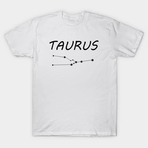 Taurus Zodiac Star Sign T-Shirt by CatsAreAmazing1